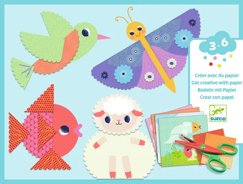 Djeco-Ausschnitte, mit Wellenschnittschere von Djeco