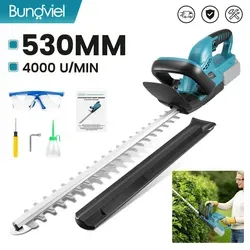 Kabellose 53cm Heckenschere mit 1000W Motor und Doppelklinge