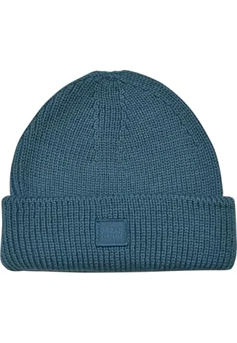 Urban Classics Unisex Knitted Wool Beanie Jasper, One Size - Strickmützen für Herren, aus weicher Wolle mit modernem Fisherman Design und breitem Umschlag für optimalen Tragekomfort.