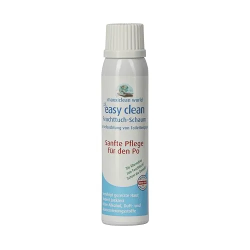 maxxiclean world – easy clean Feuchttuchschaum – Popo Schaum für Toilettenpapier – Ersetzt bis 300 Feuchttücher – Ersatz für feuchtes Toilettenpapier