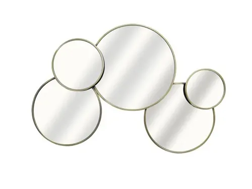 Dekorativer Goldspiegel zum Aufhängen, 60 x 40 cm in gold von Inspire