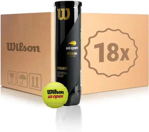 Wilson US OPEN Tennisbälle - 18 Dosen (72 Bälle) - gelb für Wettkampf und Freizeit - Erleben Sie mit den Wilson US OPEN Tennisbällen (18 Dosen) gelb optimale Spielqualität für Wettkampf und Freizeit. Ideal für Spieler aller Niveaus und ein hervorragendes Preis-Leistungs-Verhältnis.