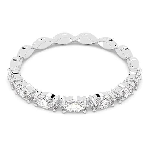 Swarovski Matrix Vittore Marquise Ring, Weiss, Rhodiniert - Eleganter Damenring aus der Vittore Kollektion, mit funkelnden Kristallen im Marquise-Schliff und hochwertiger rhodinierter Fassung für zeitlosen Glamour.