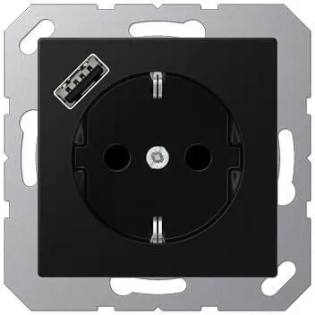 Jung Steckdosen Schwarz von Jung