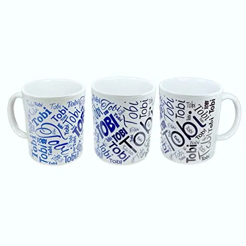online-hut - Lieblingstasse - Namenstasse - Farbverlauf Blau- Personalisierbar - Dein Name - NT-24