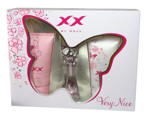 Mexx XX Very Nice, femme / woman, Geschenkset (Eau de Toilette 20 ml + Showergel Nice 50 ml + Showergel Very Nice 50 ml)
