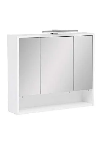 Spiegelschrank Möbelpartner Kimi 70 cm, 3-türig mit LED
