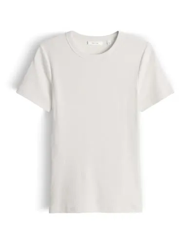 OPUS T-Shirt SAMUNA Slim aus feinem Rippshirt von OPUS
