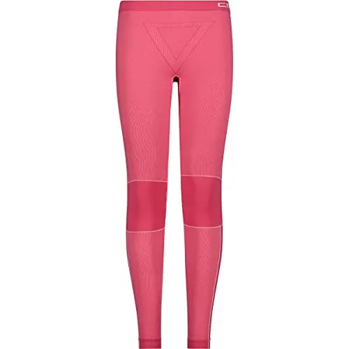 CMP Woman Long Pant Seamless fucsia mel. (B890) 38/40 - Funktionsunterwäsche für Damen, speziell für Winteraktivitäten. Nahtlose Konstruktion für höchsten Komfort und maximale Bewegungsfreiheit dank 360-Grad-Stretch-Material.