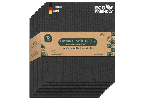 ZUKUNFTSENKEL Schwammtuch Nachhaltige Schwammtücher Spültücher, Waschbar, Wiederverwendbar