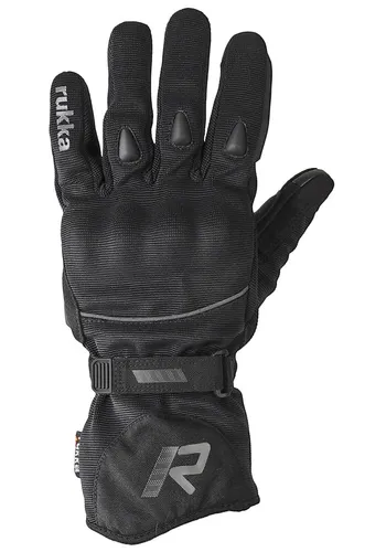 Rukka Virium 2.0 GTX Motorrad Handschuhe, schwarz, Größe L - Motorradhandschuhe aus elastischem Material, vollkommen wasserdicht, winddicht und atmungsaktiv für optimalen Fahrkomfort.