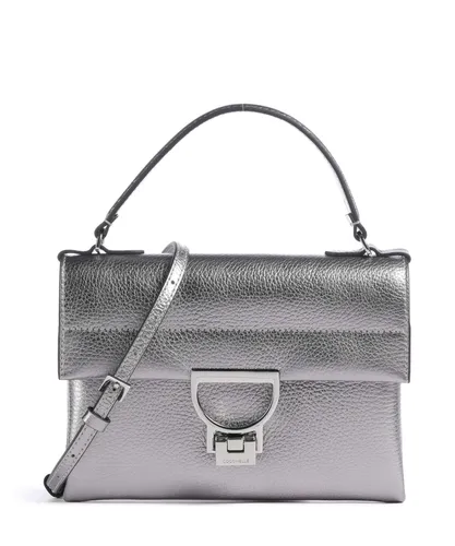 Coccinelle Arlettis Handtasche 22 cm grau - Elegante Handtasche aus Leder mit großem Hauptfach für optimale Übersicht und Stauraum. Ideal für stilsichere Frauen, die Einzigartigkeit ausstrahlen möchten.