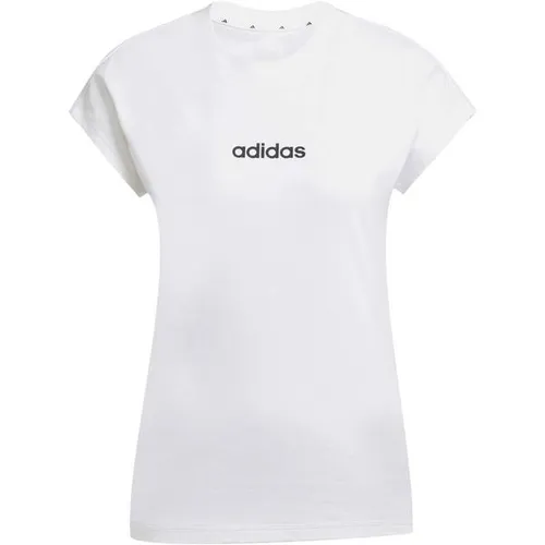 ADIDAS Damen Shirt Essentials Linear Cotton