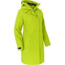 Bergson Regenjacke VERLA Damen Regenmantel, Netzfutter, 20000 mm Wassersäule, Normalgrößen, le grün 46