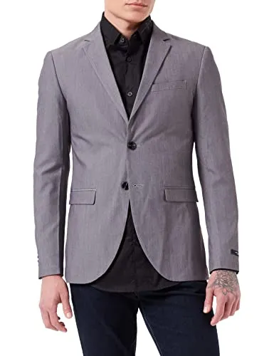 JACK & JONES Herren Jprfranco Blazer Noos - Eleganter Blazer in Light Grey Melange, bietet angenehmen Tragekomfort und eine weiche Haptik, ideal für Business-Anlässe.