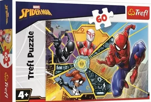 Puzzle 60 elementów W sieci Spiderman PUD TREFL 17372 TR TREFL 5900511173727