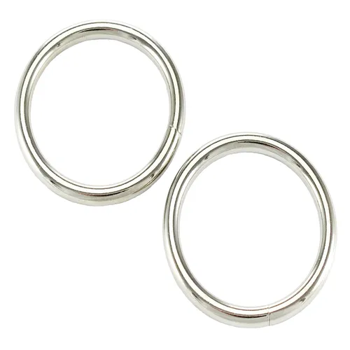 Rundringe 40 x 4mm O-Ring Stahl Vernickelt Eisenring Stahlring 25