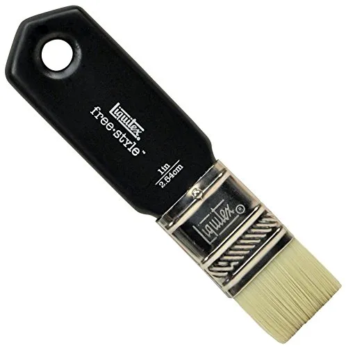 Liquitex 1301001 Free Style XL Künstler - Pinsel, langlebig, formstabil aus hochwertigen synthetischen Faser für volle Kontrolle beim FarbauftragPaddle Pinsel - 1 Zoll, Mehfarbg