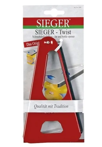 WESTMARK Schraubdeckelöffner Sieger-Twist - Dosenöffner für müheloses Öffnen von Schraubdeckeln, ergonomisch und platzsparend mit kompakten Maßen von 17x9,8x1,5 cm.