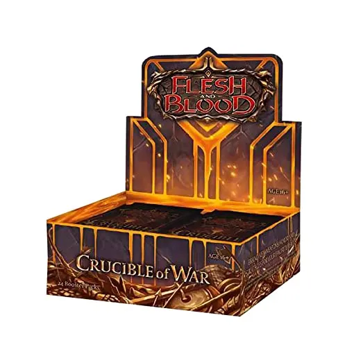Flesh & Blood TCG - Crucible of War Unlimited Booster Display (24 Packs) - Sammelkartenspiele: Booster Packs mit 24 hochwertigen Booster Packs für spannende Duelle und strategisches Gameplay.