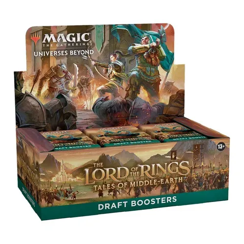 Magic: The Gathering The Lord of The Rings: Tales of Middle-Earth Draft Booster Box - Sammelkarten Packs & Sets mit 36 Packs und 1 Box Topper Card, ideal für Sammler und Spieler, um spannende Kartenkombinationen zu entdecken.