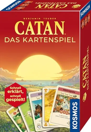 Kosmos 687243 Catan Das Kartenspiel, schnell erklärt, schnell gespielt, Kartenspiel für 3-4 Personen, ab 10 Jahren, in 20 Minuten gespielt, aus der Welt des Brettspiel- Klassikers Siedler von Catan