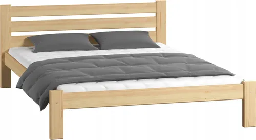 Massivholz Bett 160x200 cm - Stabil & Langlebig - Robustes Massivholzbett mit elegantem Design für Ihr Schlafzimmer. Ideal für 160x200 cm Matratzen, bietet maximale Stabilität und Sicherheit durch abgerundete Kanten und geprüfte Lackierung.