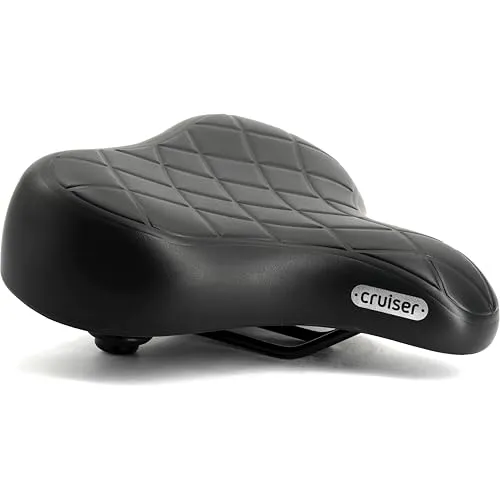 Selle Royal Cruiser Super-Sized Comfort XL Uni Fahrradsitz für bequemes Pendeln, Schwarz, XL