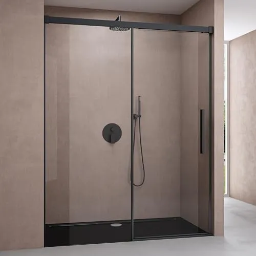 doporro Duschtür Nischentür 100x195cm - Duschkabine mit Soft-Close-Funktion und ESG-Sicherheitsglas, ideal für modernes Bad, mit NANO-Beschichtung für einfache Reinigung.