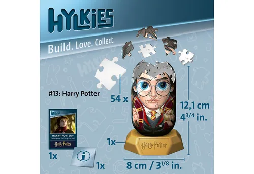 Ravensburger Puzzle 54 Teile 3D Puzzle Hylkies Harry Potter Sammelfigur 12008000, Puzzleteile