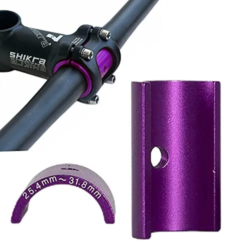 BNVB Lenkerhülse 25.4 auf 31.8 mm,Fahrradlenker Hülse,Lenkerschaft-Reduzierstück,Fahrradlenker Shim Spacer Spindelrohr-Reduzierstück Straßenradabdeckung Hülsenadapter