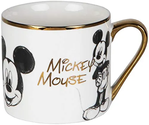 Disney-Klassiker Mickey Mouse Collect Becher mit Gift Box in gold von Disney