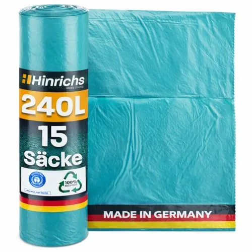 Hinrichs Müllsäcke 240L extra Stark in blau von Hinrichs