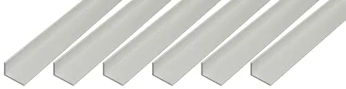 Alberts 6 x Winkelprofil Aluminium, eloxiert - 1000 x 20 x 10 mm - Hochwertige Winkelprofile aus Aluminium, ideal für verschiedene Bauprojekte. Robust und langlebig, perfekt für den professionellen Einsatz in der Konstruktion.