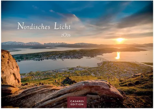 Nordisches Licht Kalender 2026 - Wandkalender Fotokalender Naturkalender...