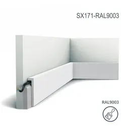 Orac Decor SX171-RAL9003 Sockelleiste von ORAC