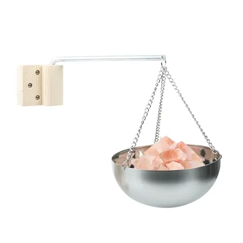 Verdampferschale Sauna, Aroma Schüssel Sauna Hängend aux Edelstahl, Sauna Kräuterschale mit Montagezubehör für Sauna Und Spa Aufguss, Geschenkideen