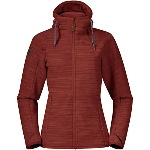 Bergans Hareid Fleecejacke Damen rot von Bergans
