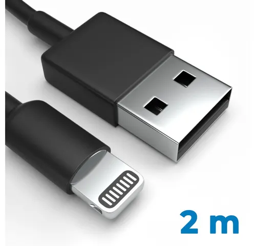 Justcom Apple iPhone 11 USB-Kabel, Lightning, USB-A (200 cm), Schnellladekabel, Datenkabel, Handy, Tablet