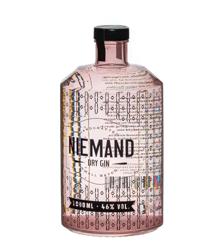 Niemand Dry Gin 1l - Gin mit Sandelholz und Lavendel, für ein außergewöhnliches Geschmackserlebnis im Gin Tonic. Ideal für Genießer und Partys!