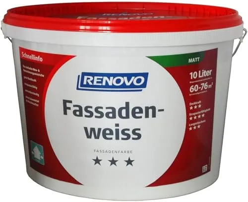 Renovo Fassadenweiß 10 Liter von Renovo