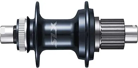 Shimano SLX Kasseten-Hinterrad Nabe, Schwarz, 34 Loch - Radnaben mit 12 mm Steckachse und Center Lock für optimale Bremsleistung, perfekt für anspruchsvolle Mountainbiker.
