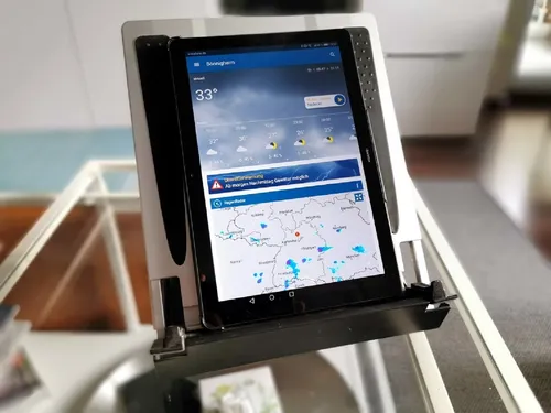 Für ODYS Tablet THANOS 10 Ständer Halter von HR / RICHTER flexibel 360° drehbar