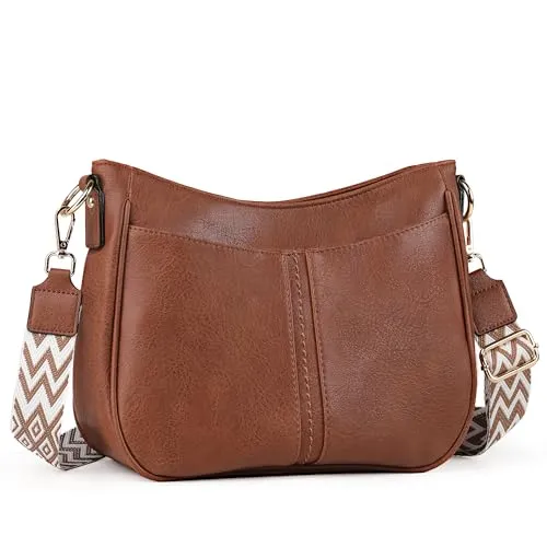 TANTOMI Umhängetasche Damen Mittelgroß, Moderne Handtasche Damen Groß mit Abnehmbarem Schultergurt, Tasche Damen Crossbody Bag für Freizeit, Reisen, Arbeit