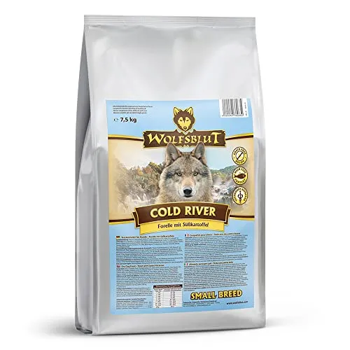Wolfsblut Cold River Small Breed - Trockenfutter für Hunde - Getreidefreies Hundefutter mit Forelle, ideal für Allergiker. Enthält hochwertige, nachhaltige Zutaten und Superfoods für eine optimale Gesundheit.