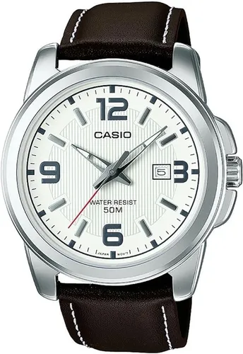 Casio Herren Quartz Armbanduhr MTP-1314PL-7AVEF in braun von CASIO