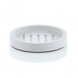 Seifenschale aus weißem Mineralguss STONE SA von Decor Walther