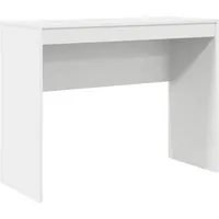 vidaXL Schreibtisch Weiß - Minimalistisches Design für jedes Büro - Kinderschreibtische aus robuster Spanplatte mit elegantem, glattem Finish. Ideal für kleine Räume, bietet eine praktische Schublade zur Aufbewahrung und bringt Licht in deinen Arbeitsplatz.