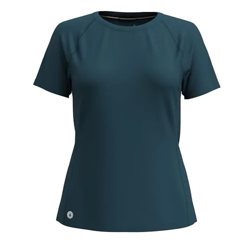 Smartwool Damen Active Ultralite Short Sleeve Shirt, Twilight Blue, XS