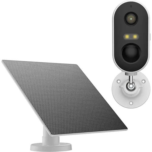 Arenti GO1 & SP2 Kamera mit Solar Panel - Überwachungskamera mit Akku und Solar Panel, wetterfest nach IP65, ideal für Innen- und Außenbereich, mit KI-unterstützter Personenerkennung und 2-Wege-Audio für mehr Sicherheit.